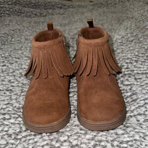 Carter’s Kids Brown Fringe Moccasin Boots
